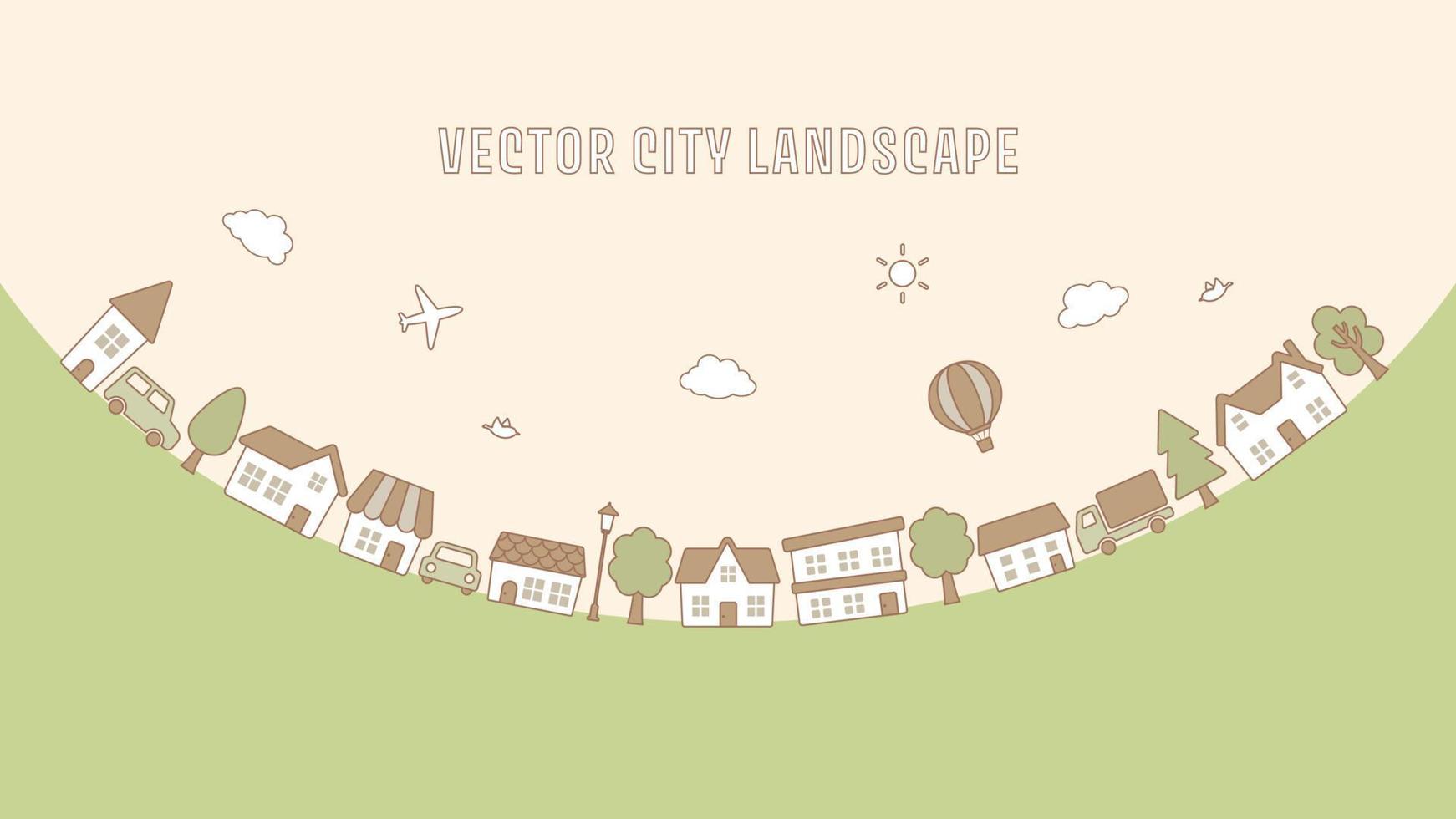 vektor stadsbilden illustration för bakgrund
