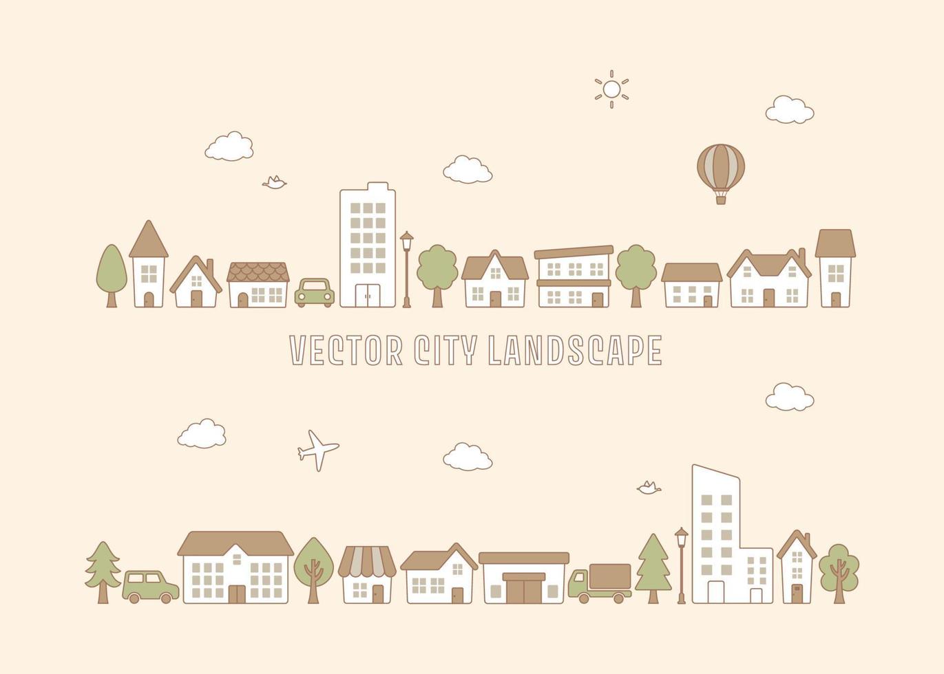 vektor stadsbilden illustration för bakgrund