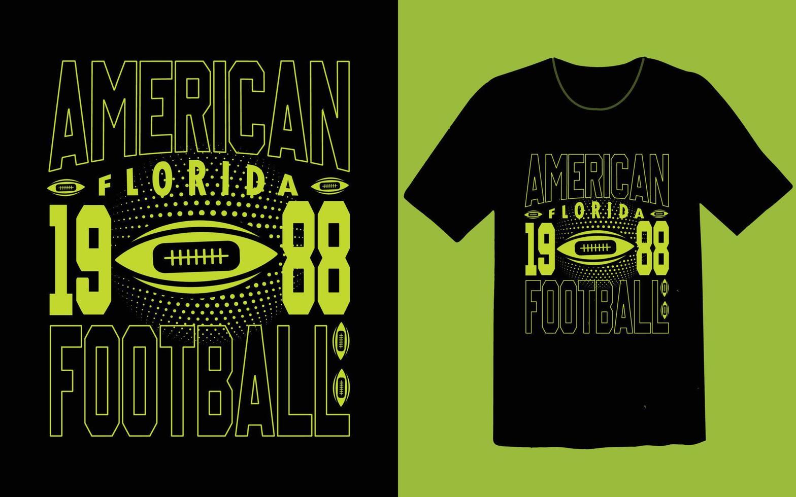 American Florida 1988 Fußball-T-Shirt vektor