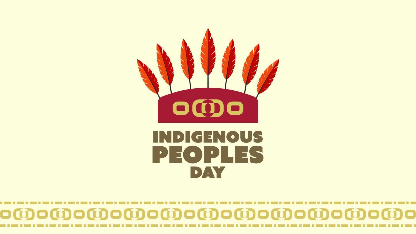 Monat des Erbes der amerikanischen Ureinwohner. hintergrunddesign mit federverzierungen, die gebürtige indianer in amerika feiern. vektor