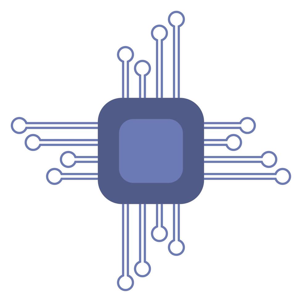 Chip-Prozessor elektronisch vektor