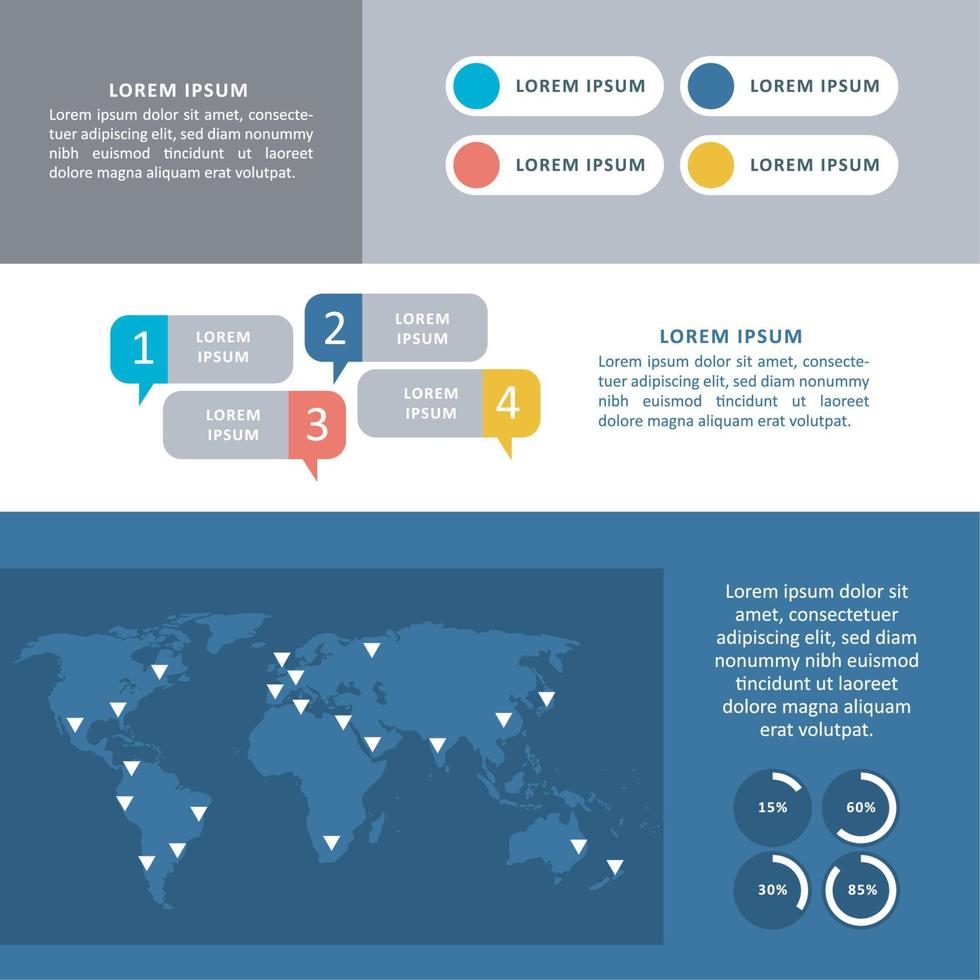 statistik planet infographic mall vektor