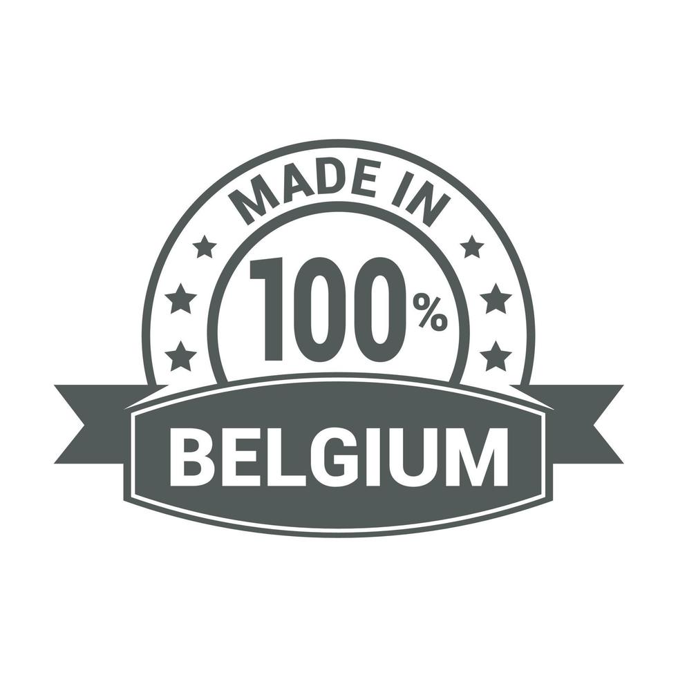 belgien stämpel design vektor