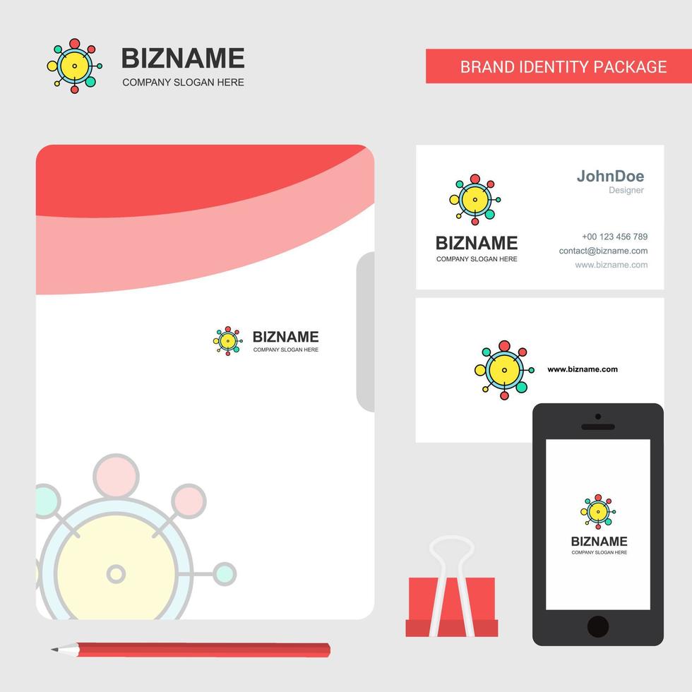 chemische bindung business logo file cover visitenkarte und mobile app design vektorillustration vektor