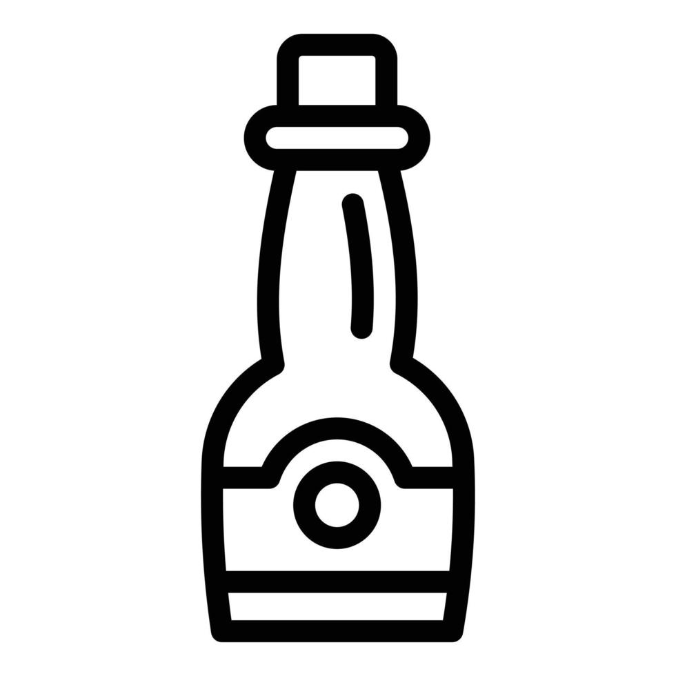 balsamisk vinäger ikon, översikt stil vektor
