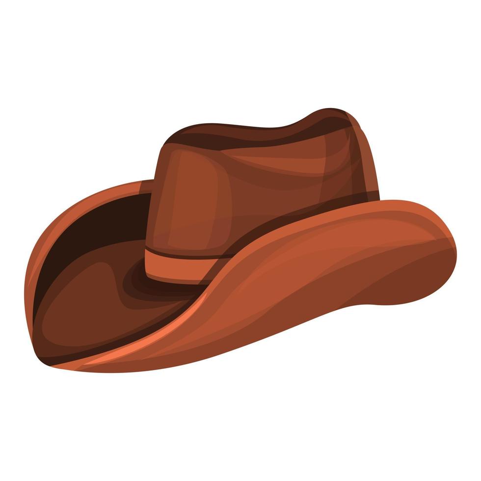 Cowboy-Hut-Symbol, Cartoon-Stil vektor