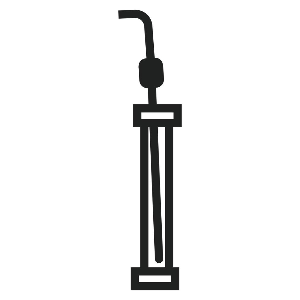 laboratorium pipett ikon, enkel stil vektor