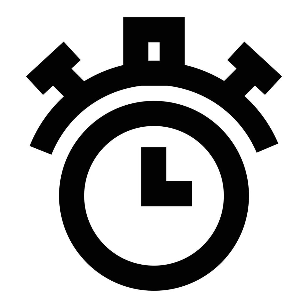 Stoppuhr-Symbol, einfacher Stil vektor