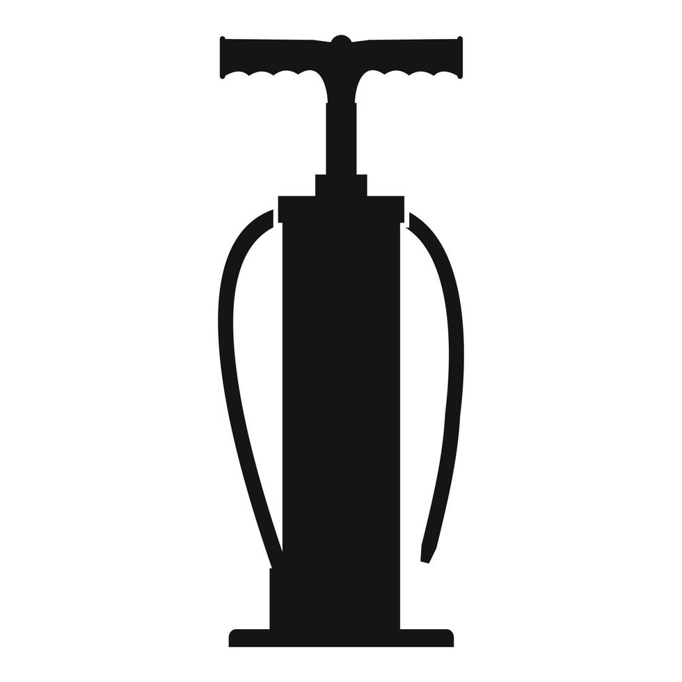 svart hand pump ikon vektor