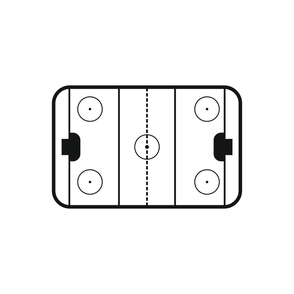 Symbol für die Eishockeybahn vektor