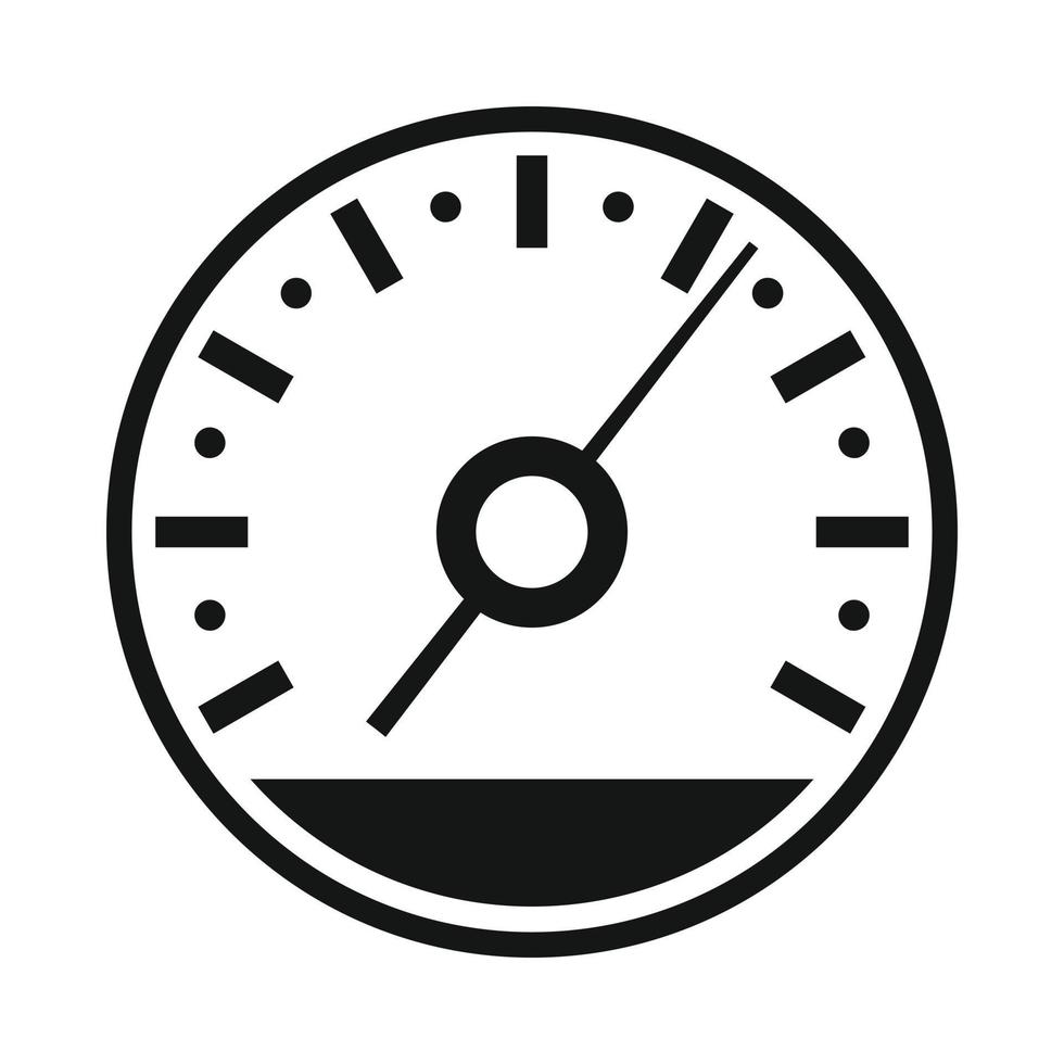 Tachometer-Symbol im einfachen Stil vektor