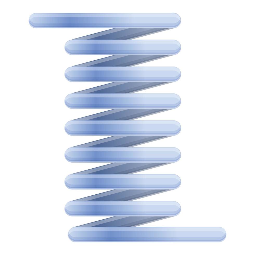 blå flexibel kabel- ikon, tecknad serie stil vektor