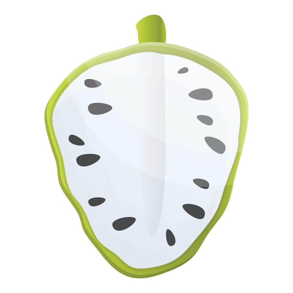 Saat-Soursop-Symbol, Cartoon-Stil vektor