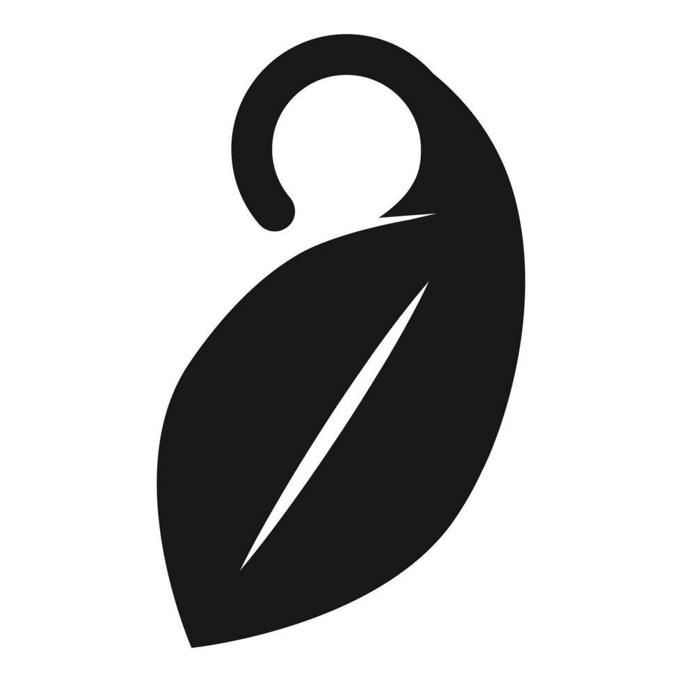 Öko-Türschild-Symbol, einfacher Stil vektor