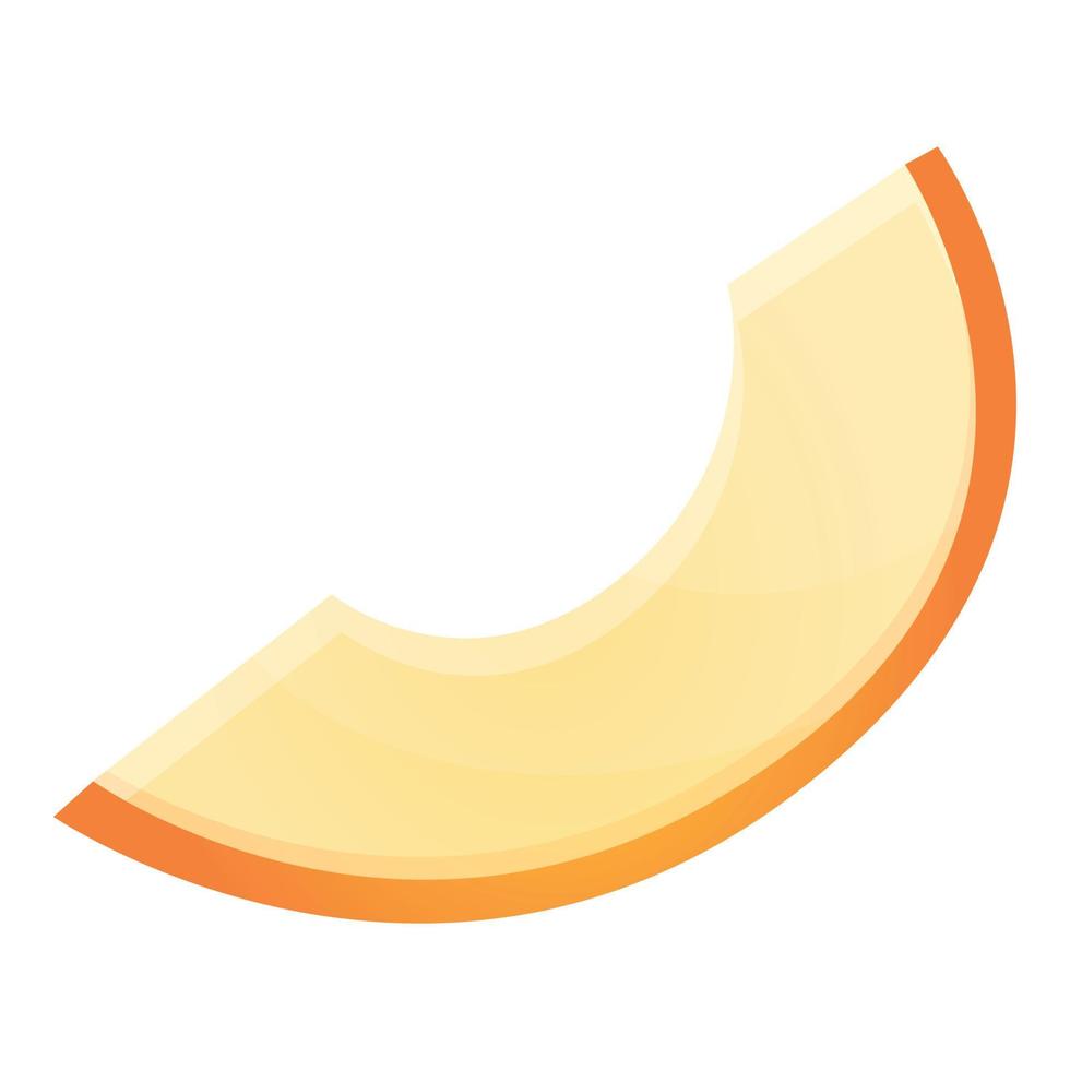 skiva av melon ikon, tecknad serie stil vektor
