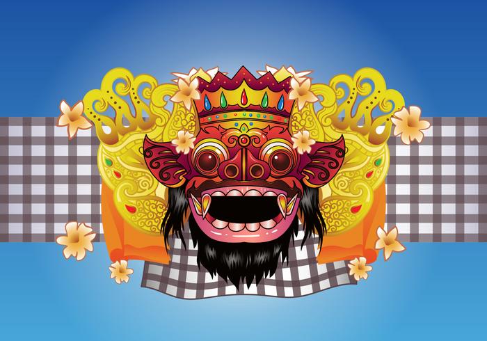 Barong Bali Vektor Hintergrund