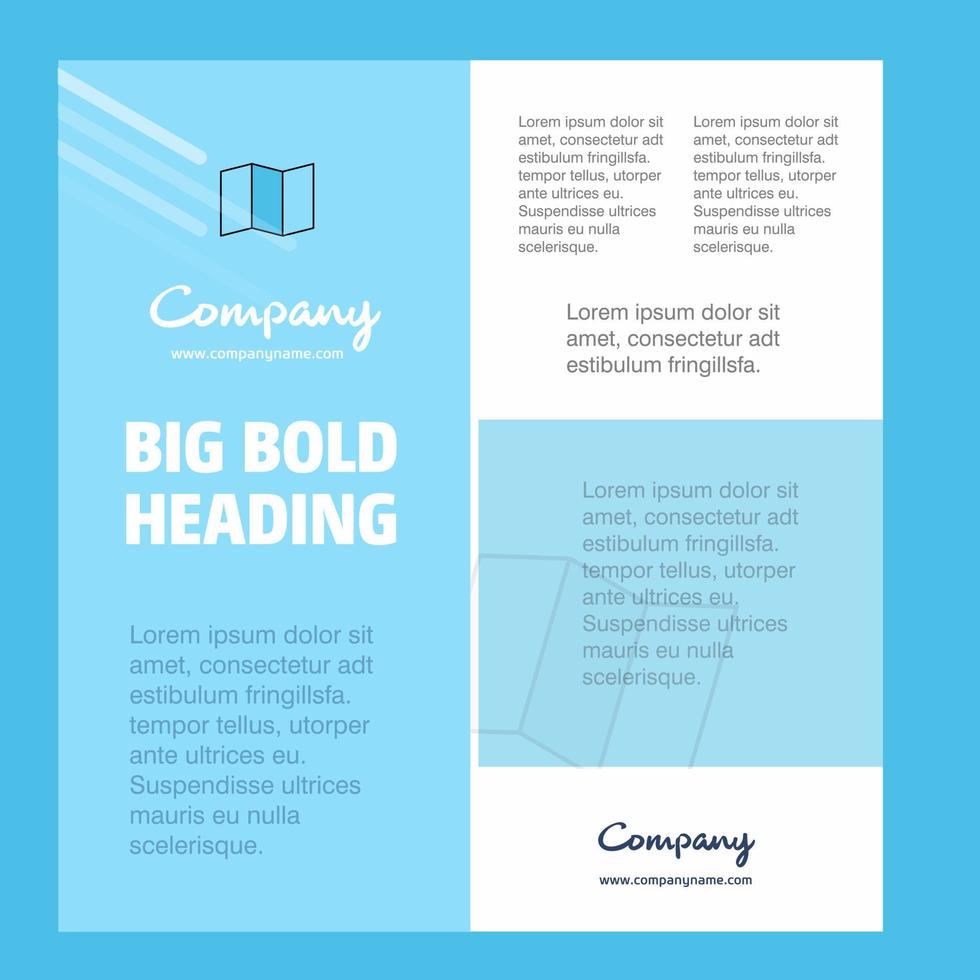 Karte Business Company Poster Vorlage mit Platz für Text und Bilder Vektorhintergrund vektor