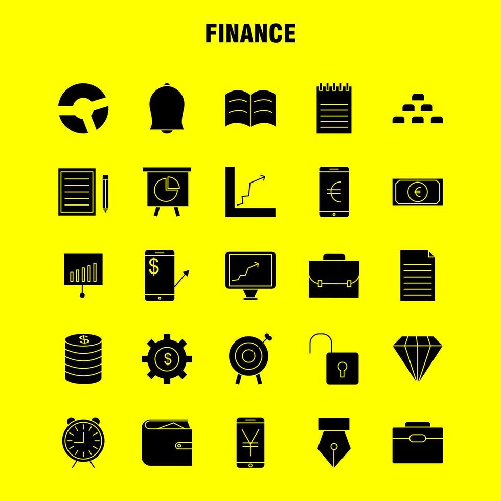 finanzieren solide glyph symbole für infografiken mobile uxui kit und druckdesign umfassen dollar geldschein rupien dividieren mathe plus minus sammlung modernes infografik-logo und piktogramm vektor
