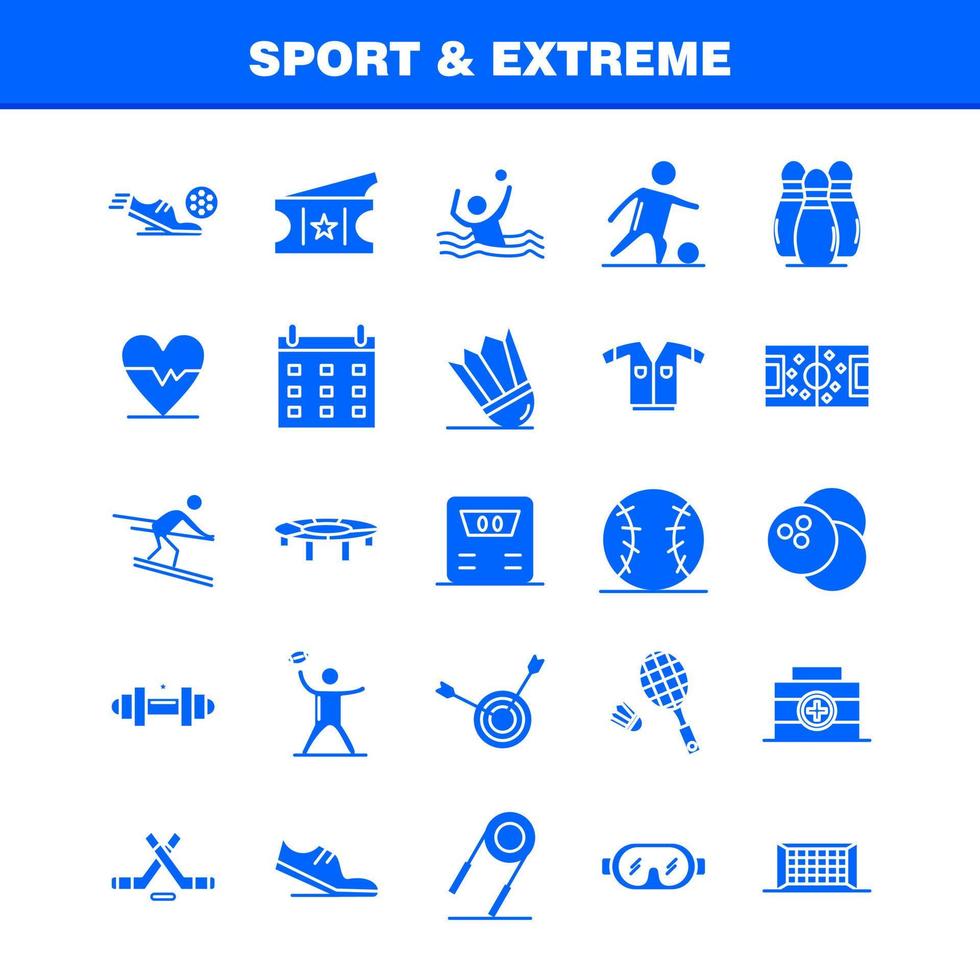 sport und extreme solide glyph symbole für infografiken mobile uxui kit und druckdesign umfassen fußball ballnetz sport fußballspiel sport fußball-symbol-set-vektor vektor