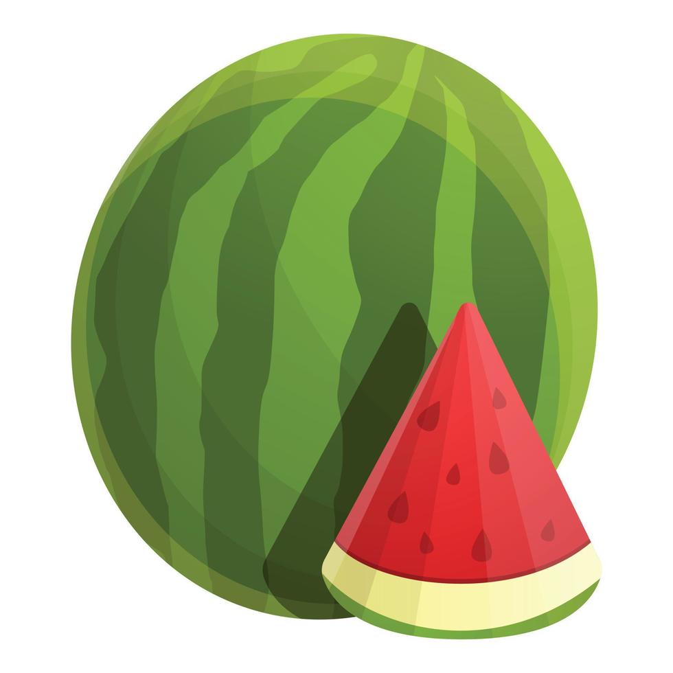 Wassermelonen-Symbol, Cartoon-Stil vektor