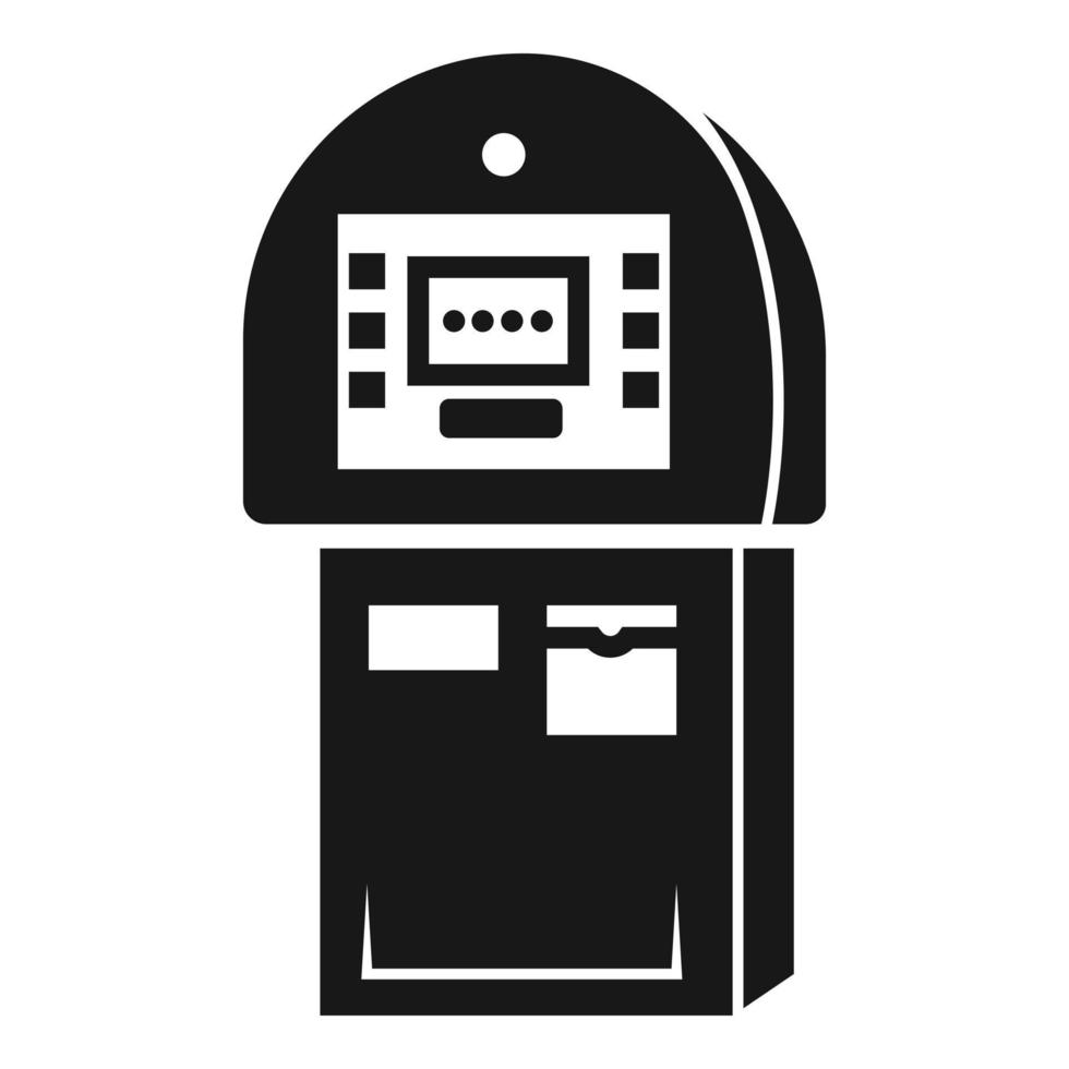 Symbol für Zahlungsautomaten, einfacher Stil vektor