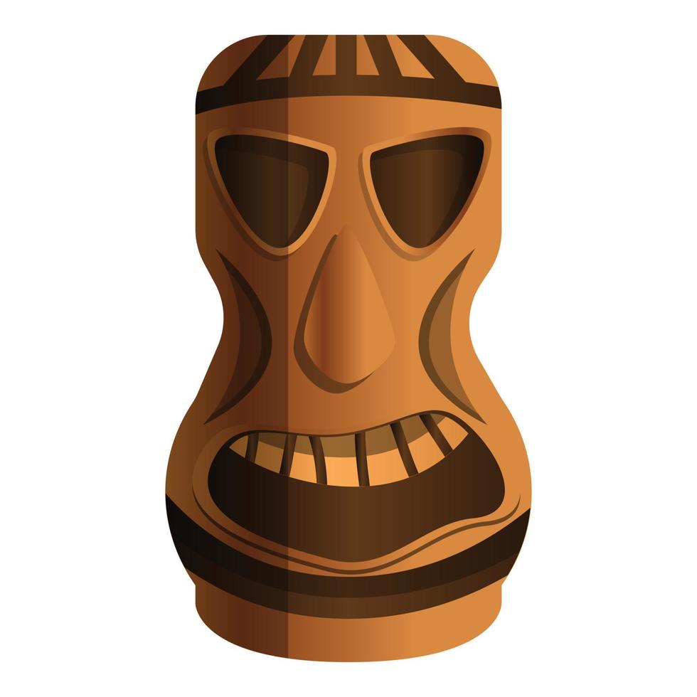 Stammes-Idol-Symbol, Cartoon-Stil vektor