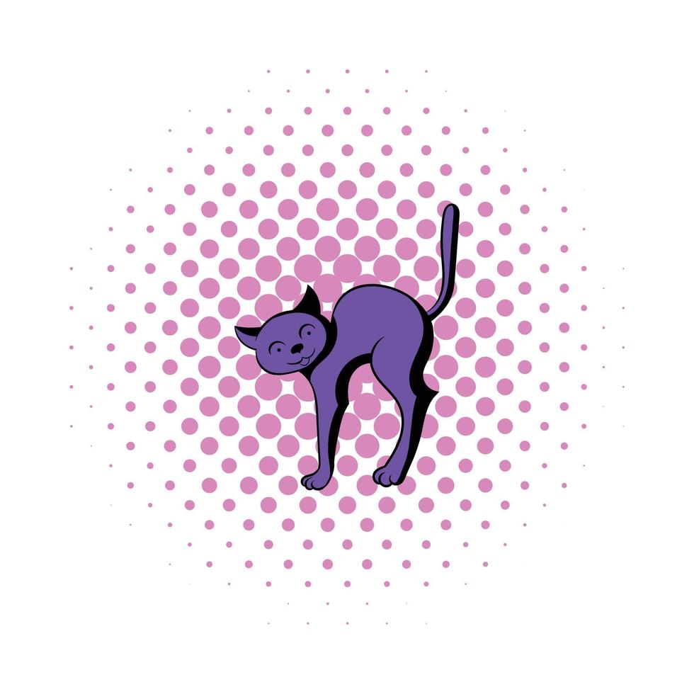 Katzensymbol im Comic-Stil vektor