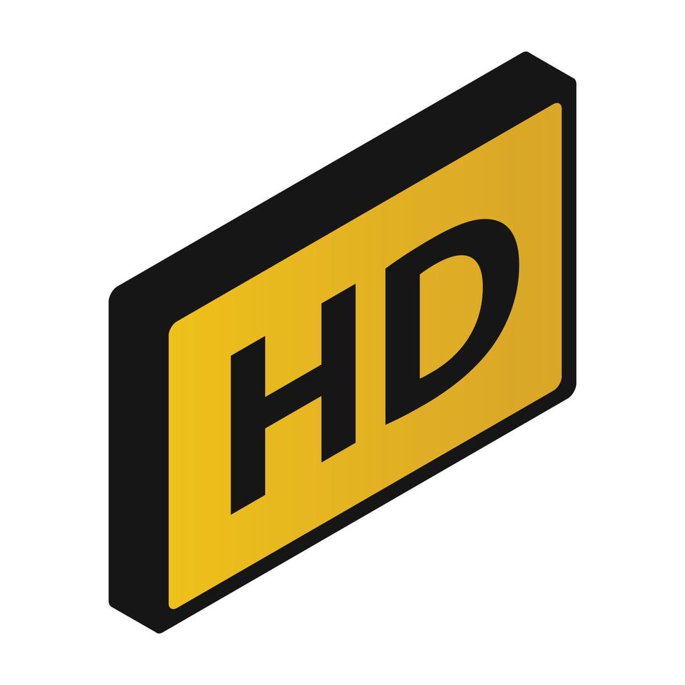 hd isometrisches 3d-Symbol vektor