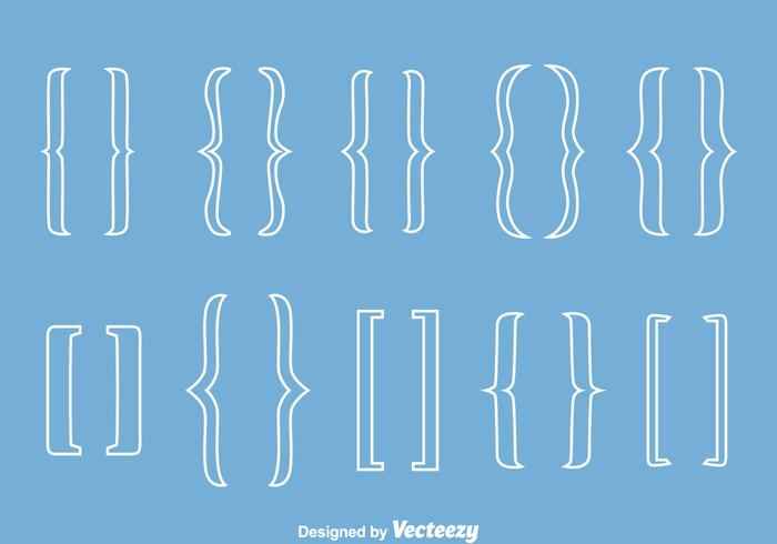 Bracket Linie Vektoren