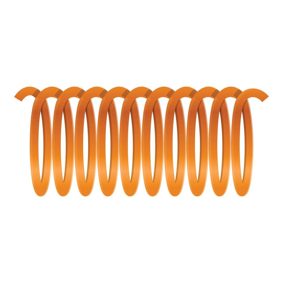 orange Kabel Drahtsymbol, Cartoon-Stil vektor