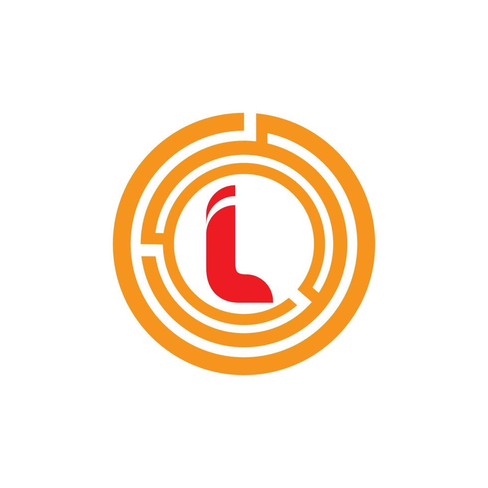 Buchstabe l Logo Vorlage Vektor Icon Design