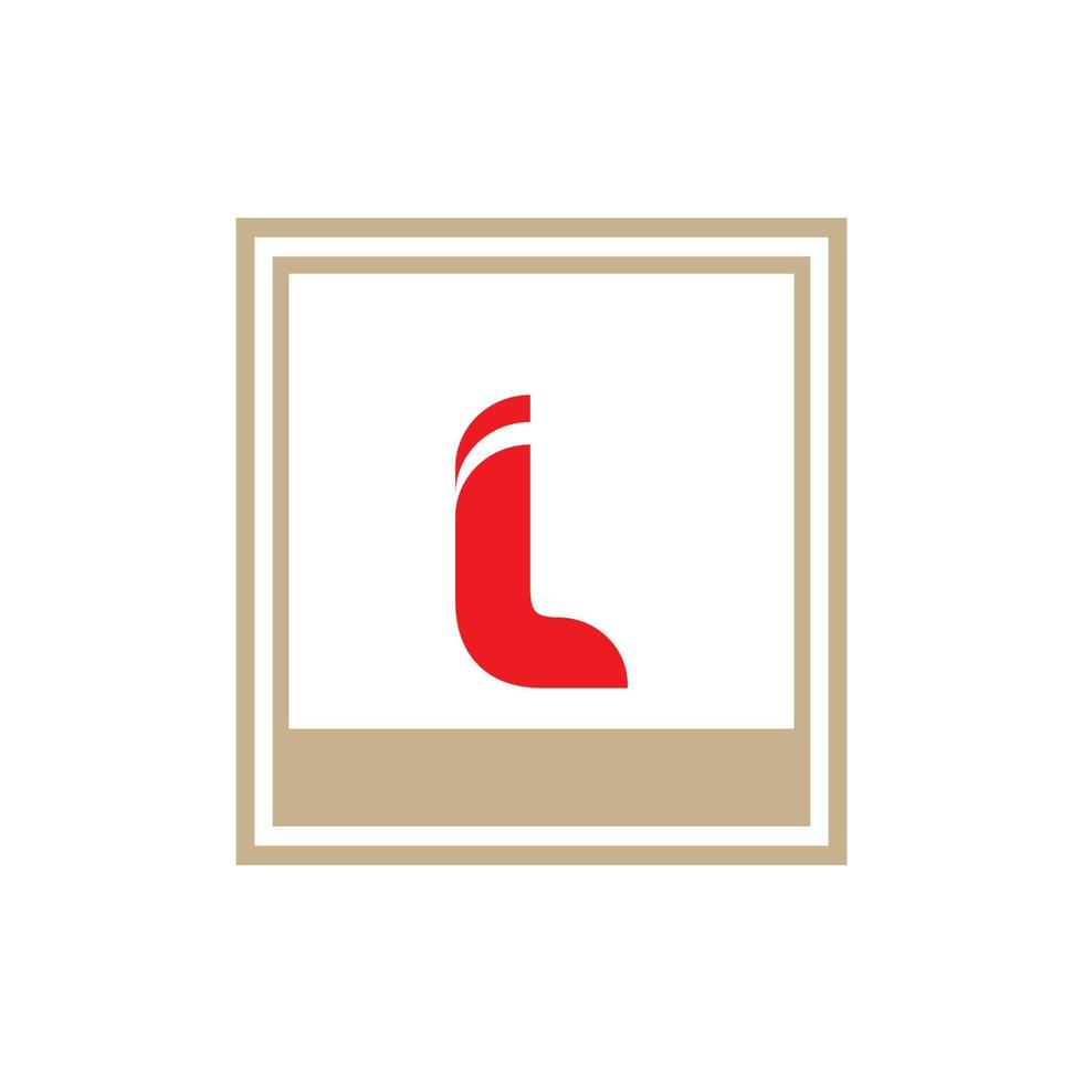 Buchstabe l Logo Vorlage Vektor Icon Design