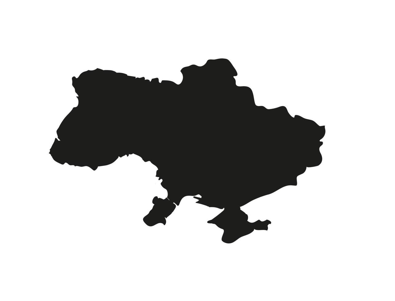 Vektordarstellung der Flagge, die in die Karte der Ukraine integriert ist vektor