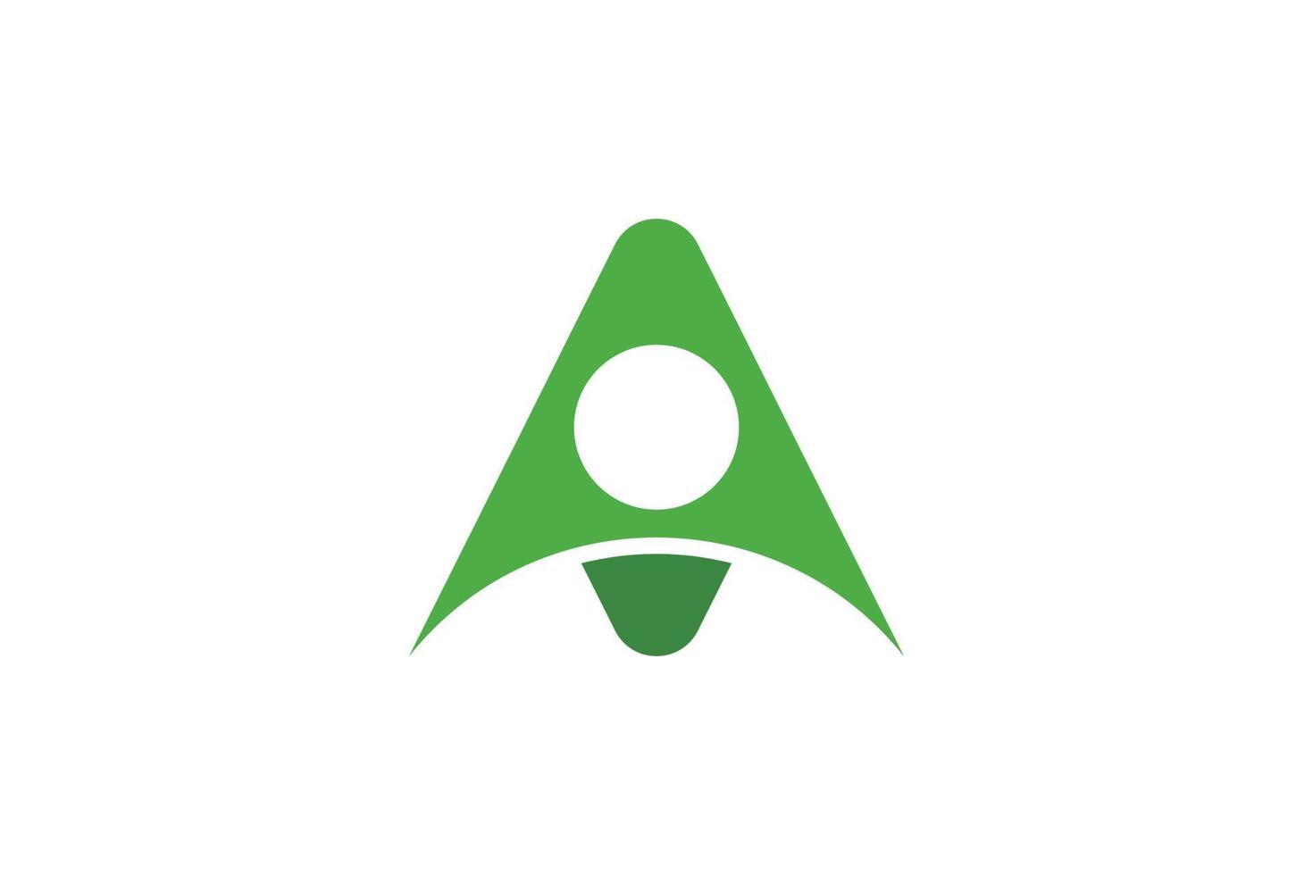alphabetischer Buchstabe ein Logo vektor