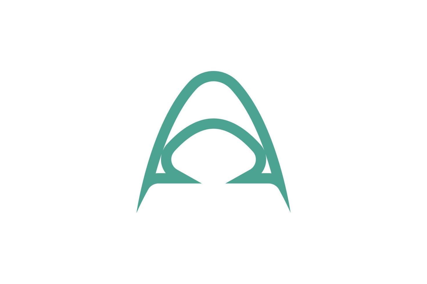 alphabetischer Buchstabe ein Logo vektor