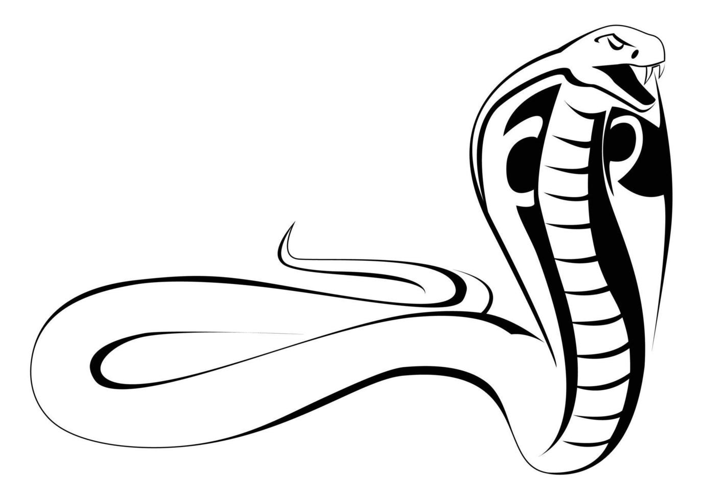Kobra-Vektor-Illustration vektor