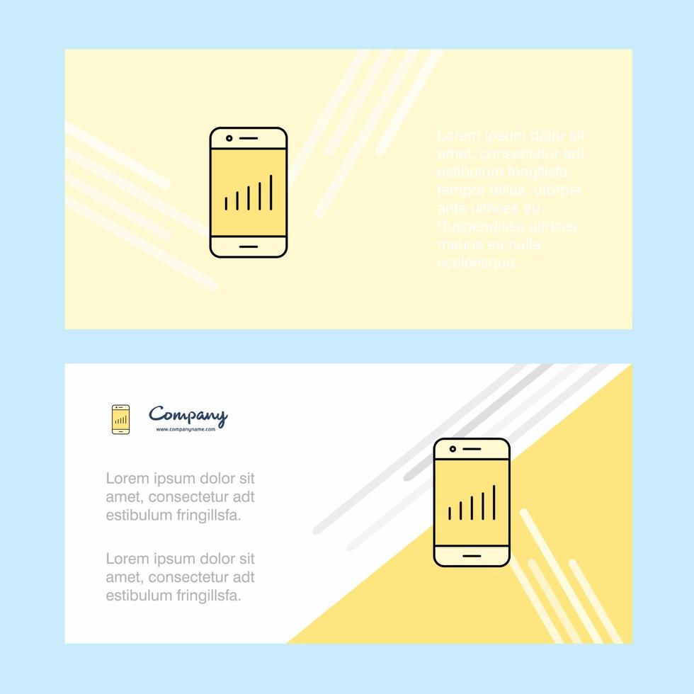 smartphone abstrakt företags- företag baner mall horisontell reklam företag baner vektor