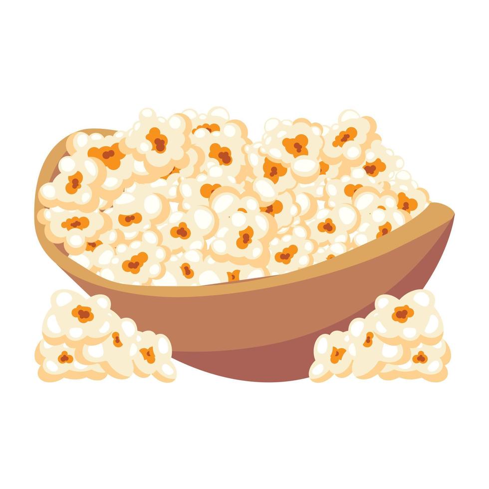 se på detta platt design av popcorn vektor