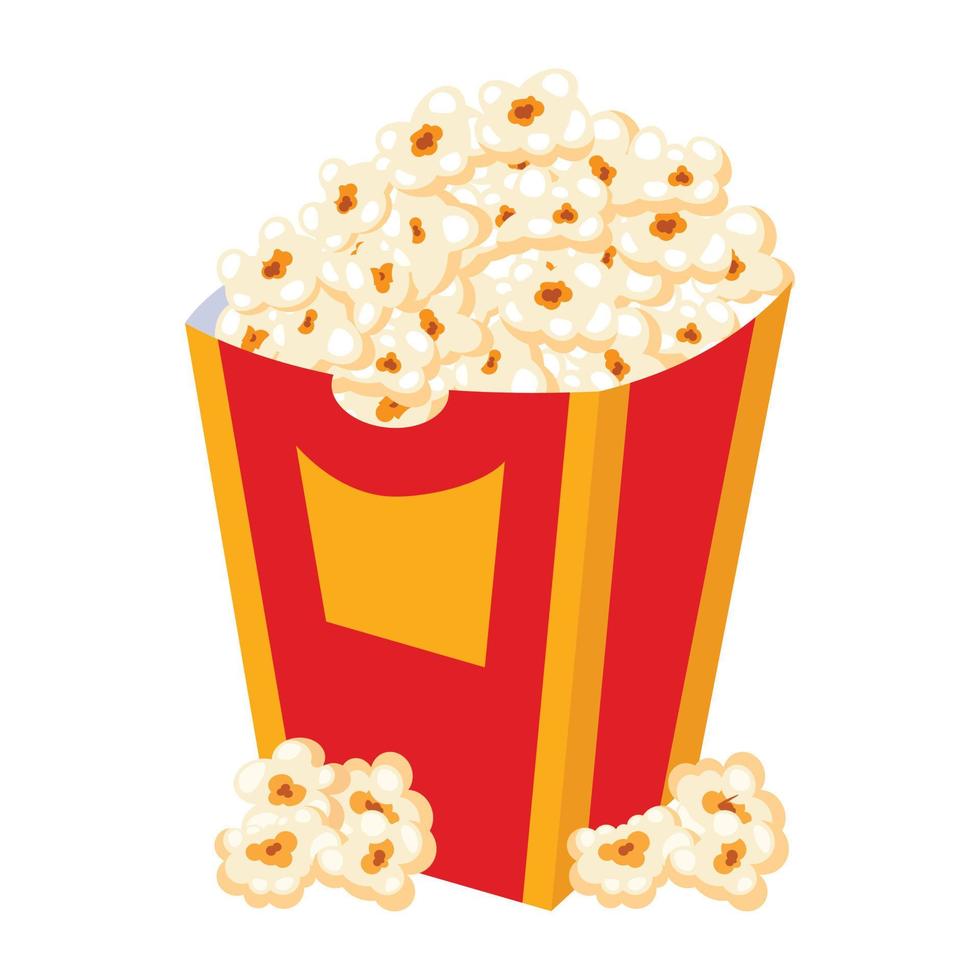 Schauen Sie sich dieses flache Design des Popcorn-Vektors an vektor