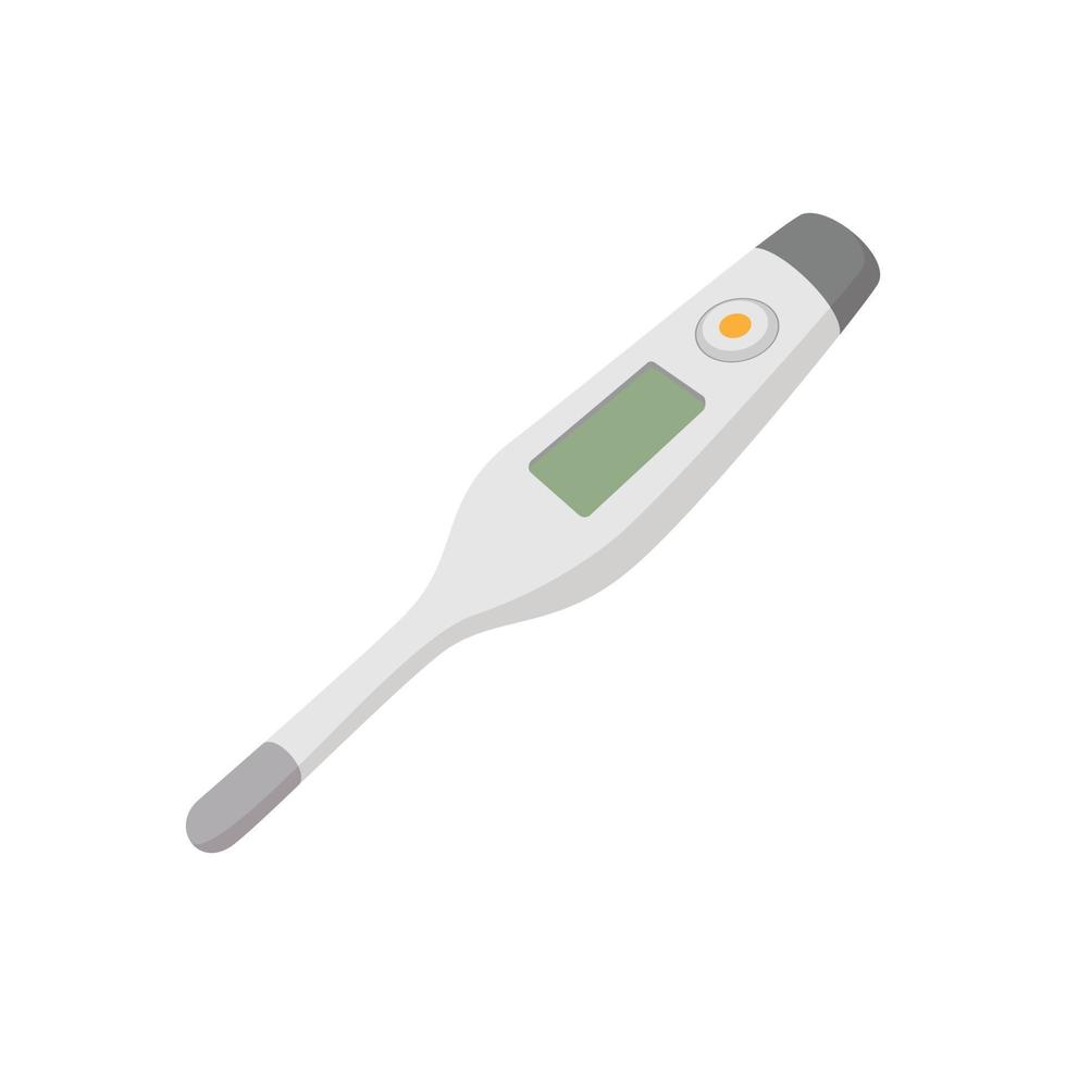Cartoon-Symbol für elektronisches Thermometer vektor