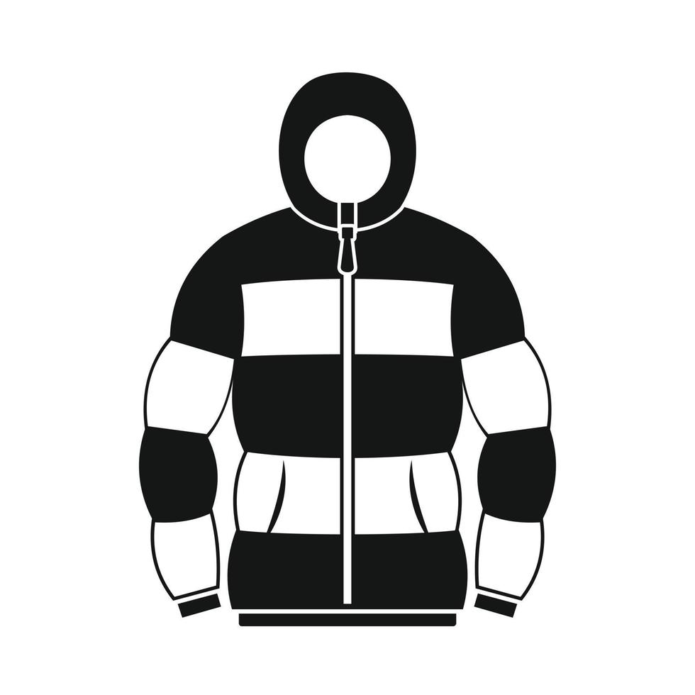 Hoodie-Symbol im einfachen Stil vektor