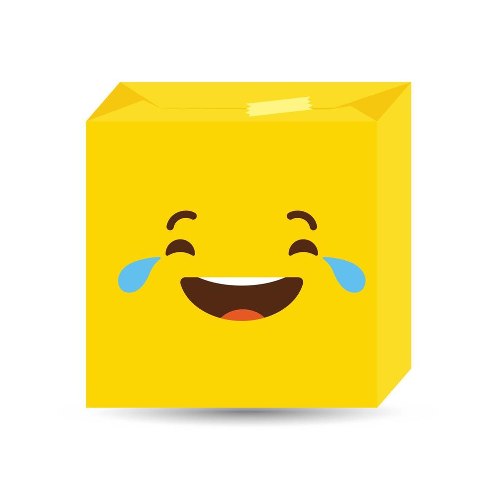 lachender Emoji-Icon-Design-Vektor vektor