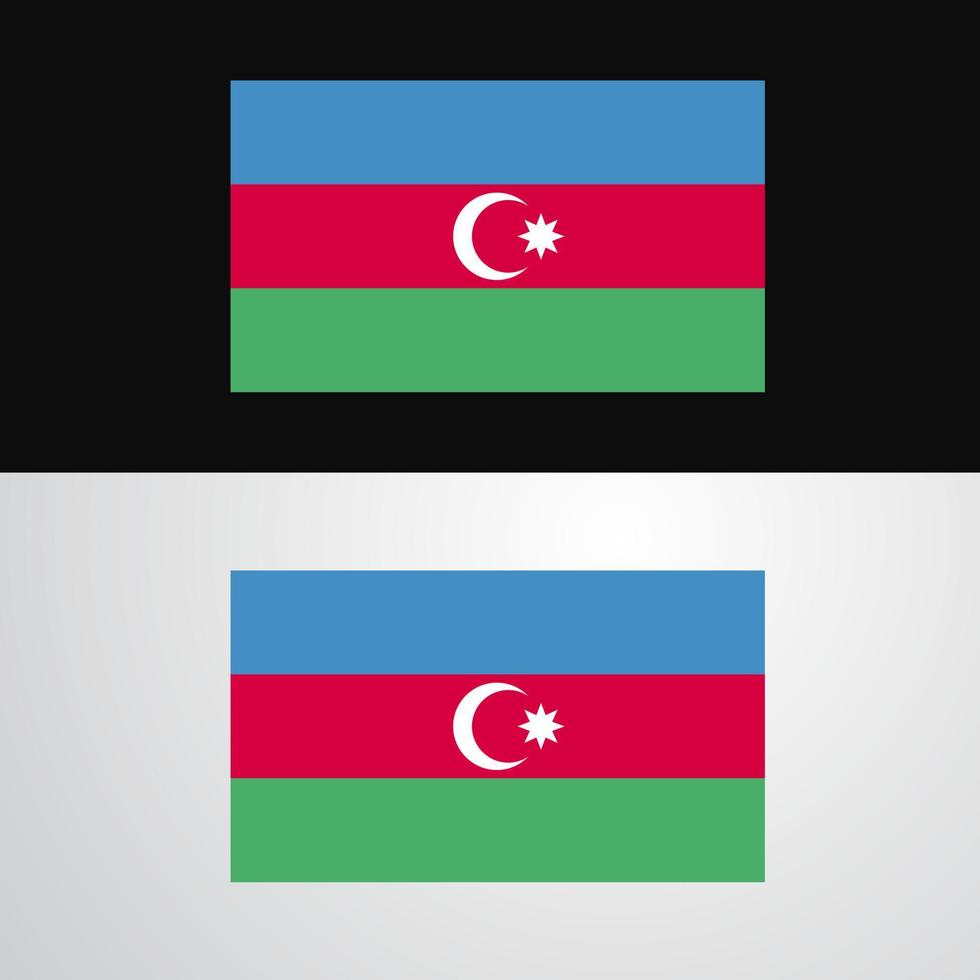 azerbaijan flagga baner design vektor