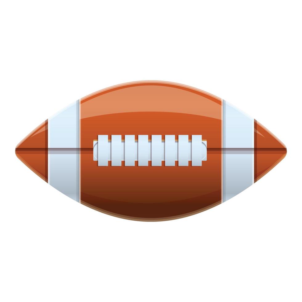amerikan fotboll boll ikon, tecknad serie stil vektor