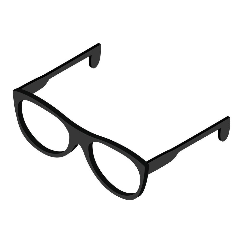 Brille isometrisches 3D-Symbol vektor