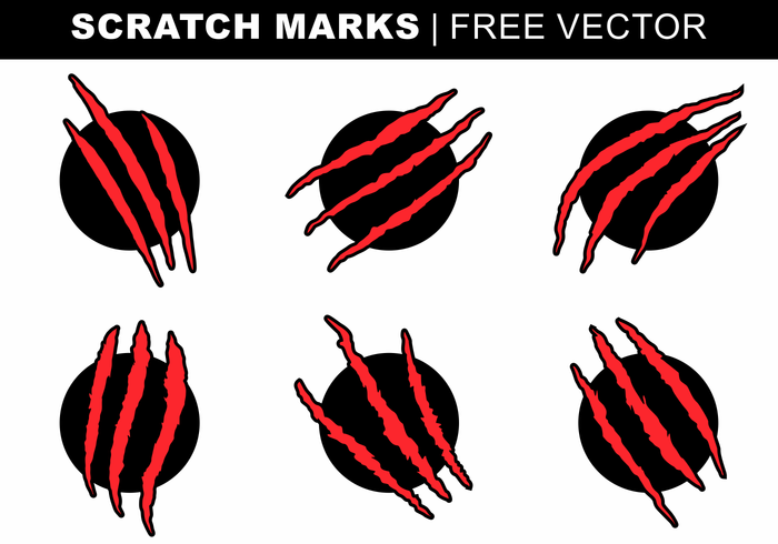 Scratch Marks Free Vector