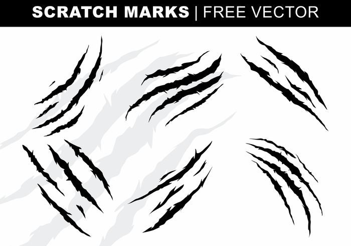 Scratch Marks Gratis Vector