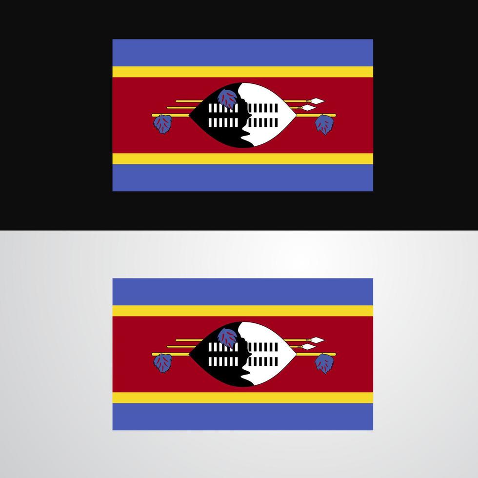 swaziland flagga baner design vektor