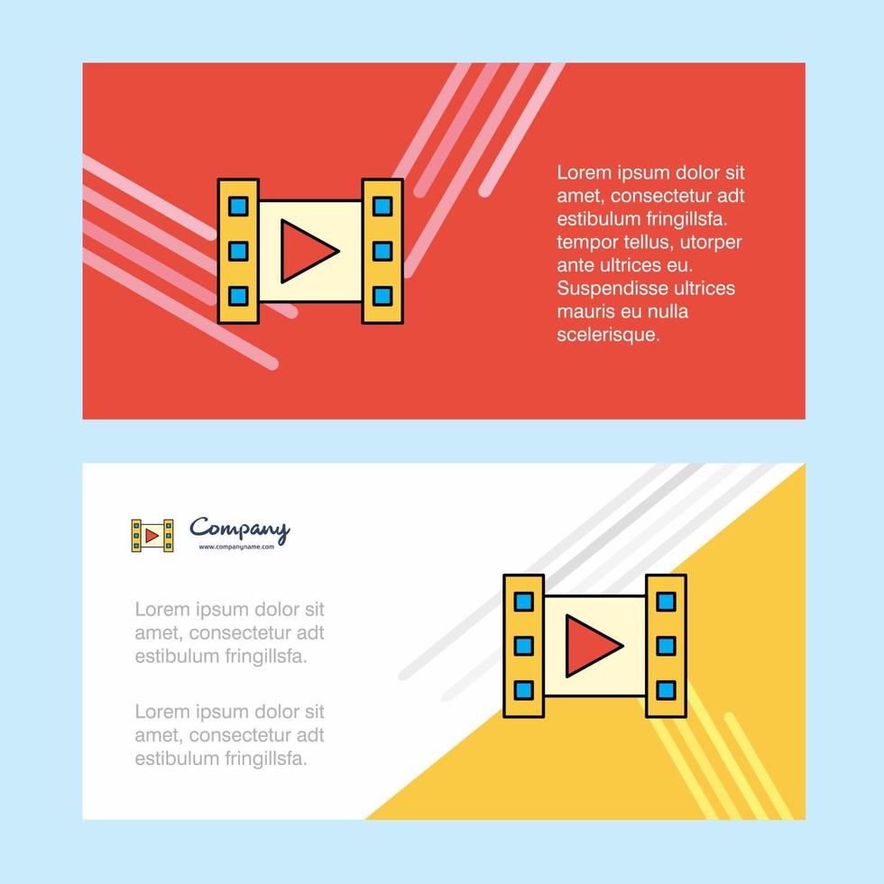 video abstrakt företags- företag baner mall horisontell reklam företag baner vektor