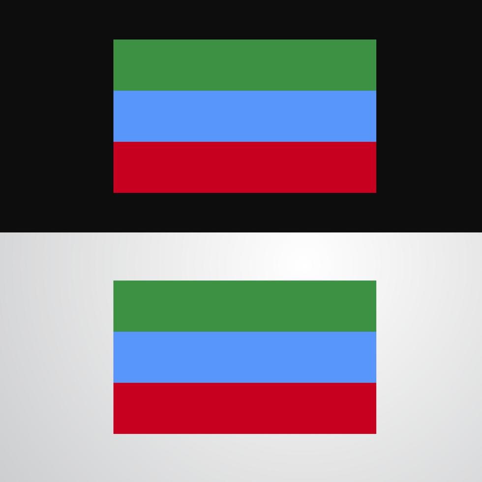 dagestan flagga baner design vektor